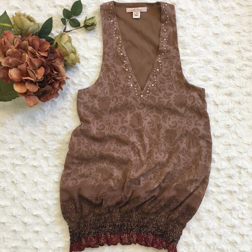 Intuitions Boho Sleeveless Festival Top